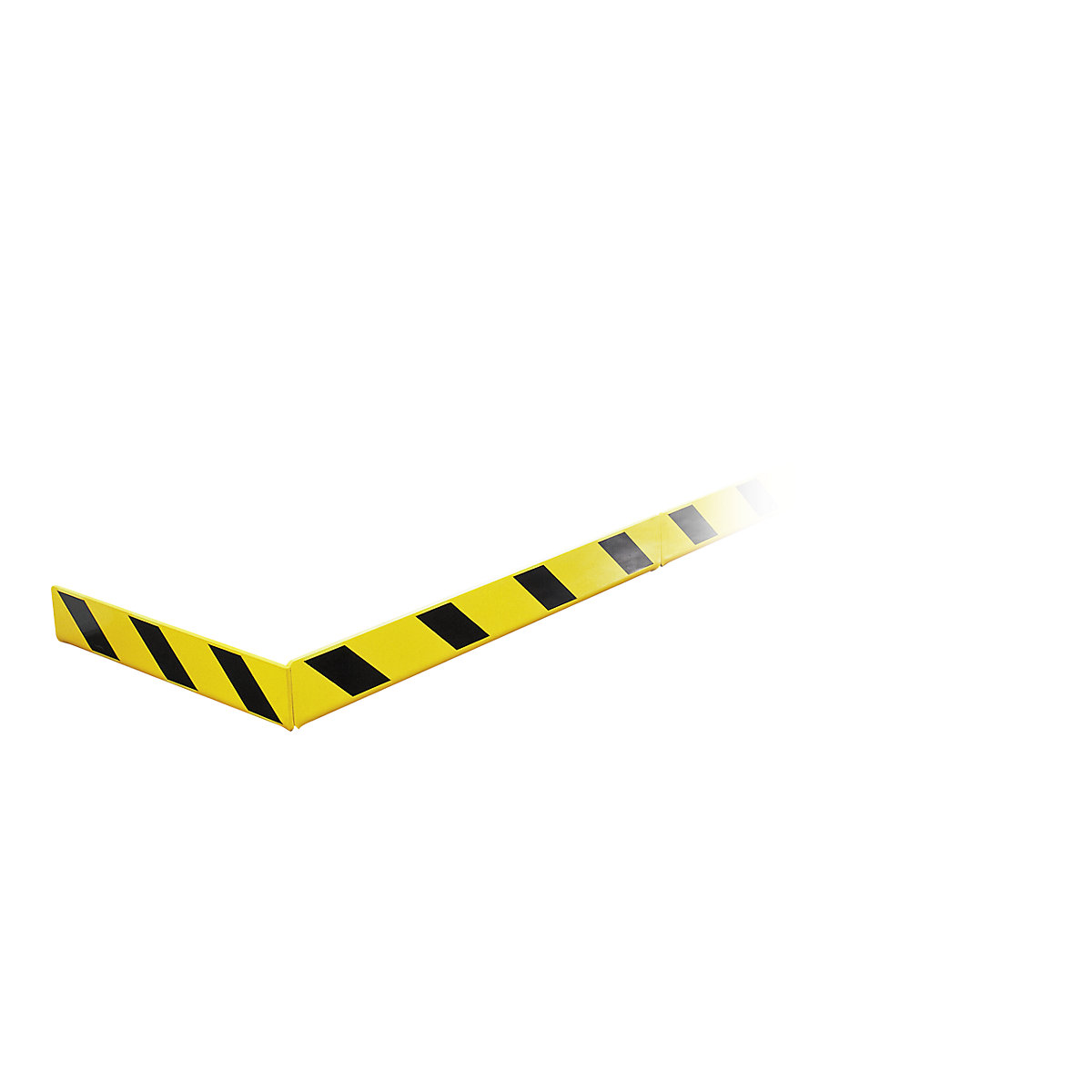 Guia de proteção contra impactos, aço, amarelo / preto, comprimento 1200 mm-0