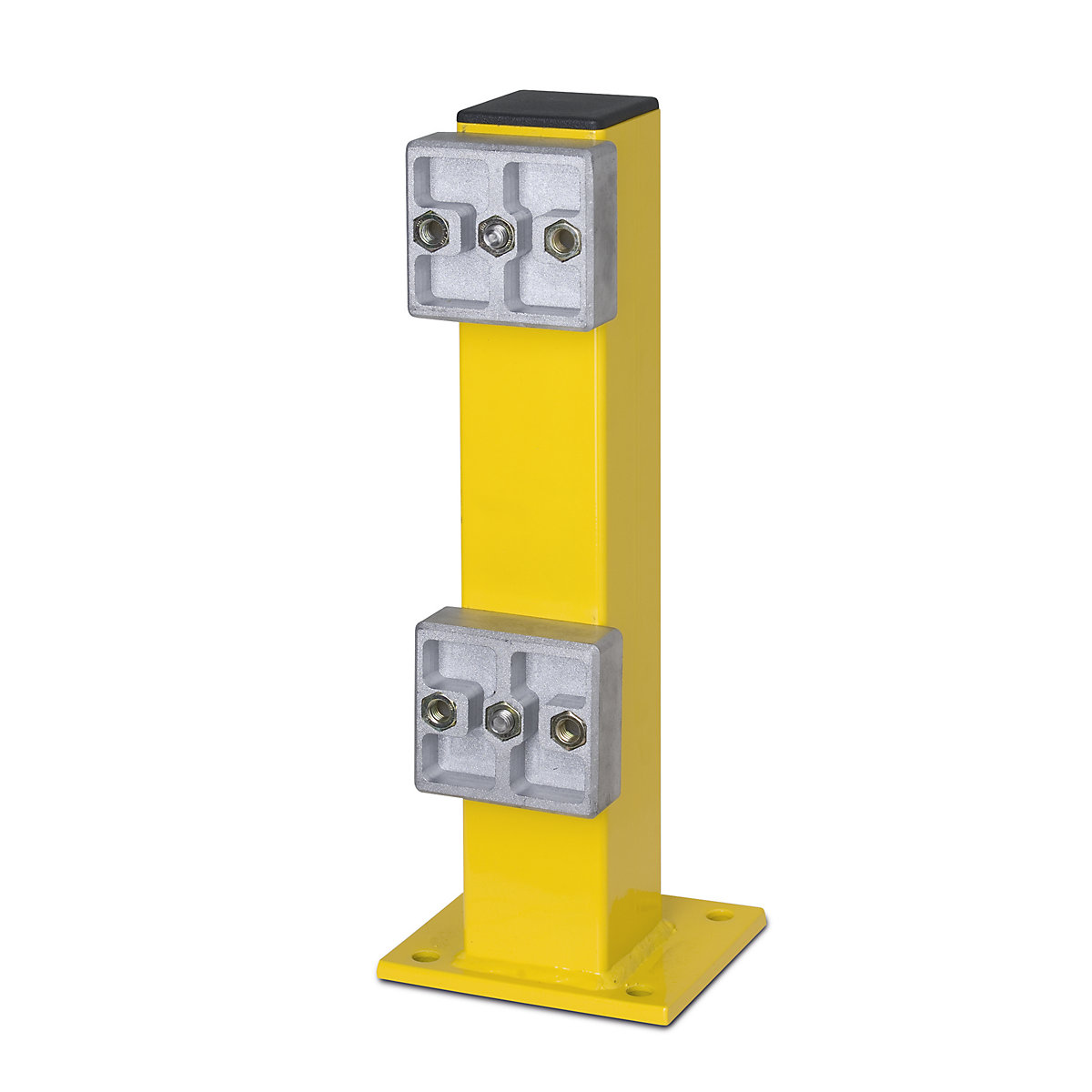Poste de proteção contra impactos BLACK BULL, para fixar com buchas, para o exterior, galvanizado e revestido em plástico-0
