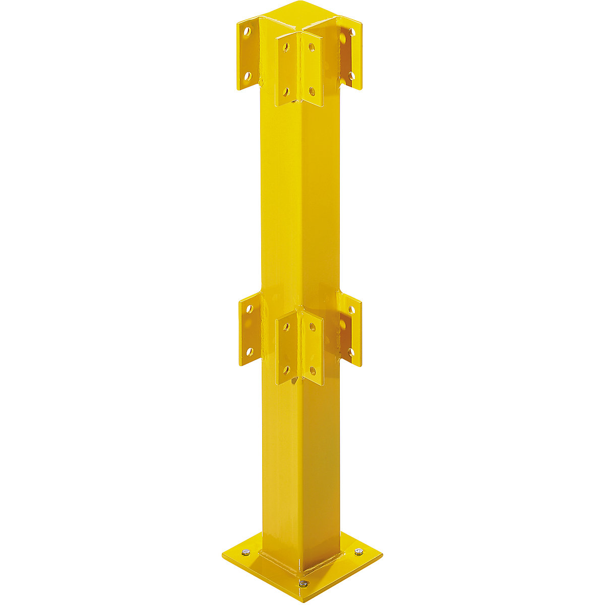 Poste para gradeamentos de segurança – CrashStop, para interiores, altura 500 mm para 1 barra, postes de canto-0