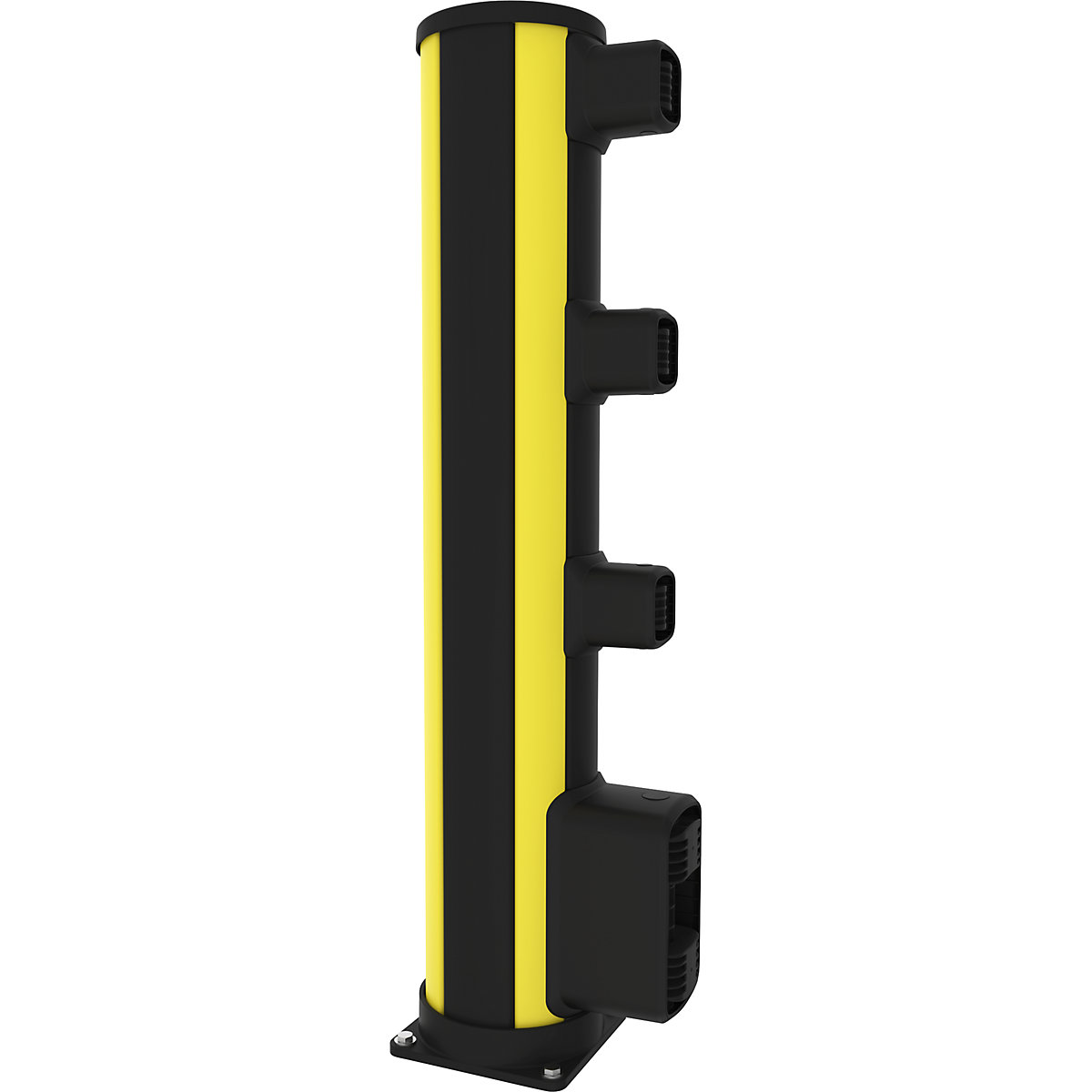 Poste terminal de proteção contra colisão para peões X-Protect – Axelent, altura 1160 mm, 4 conexões-0
