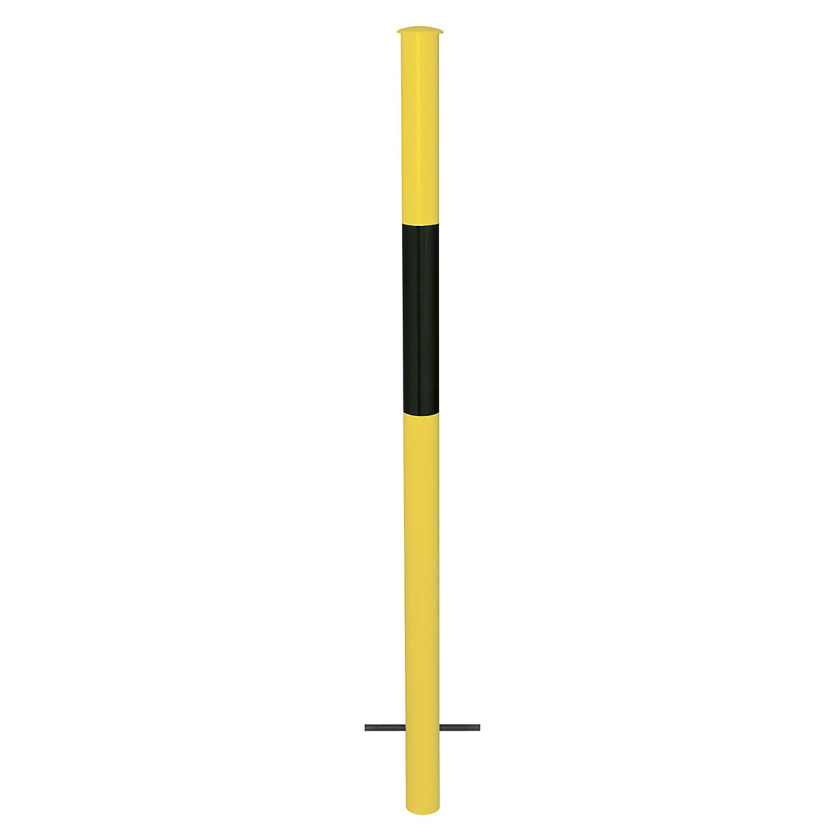 Sistema de gradeamento, tubo de suporte para encastrar em betão, amarelo/preto-0
