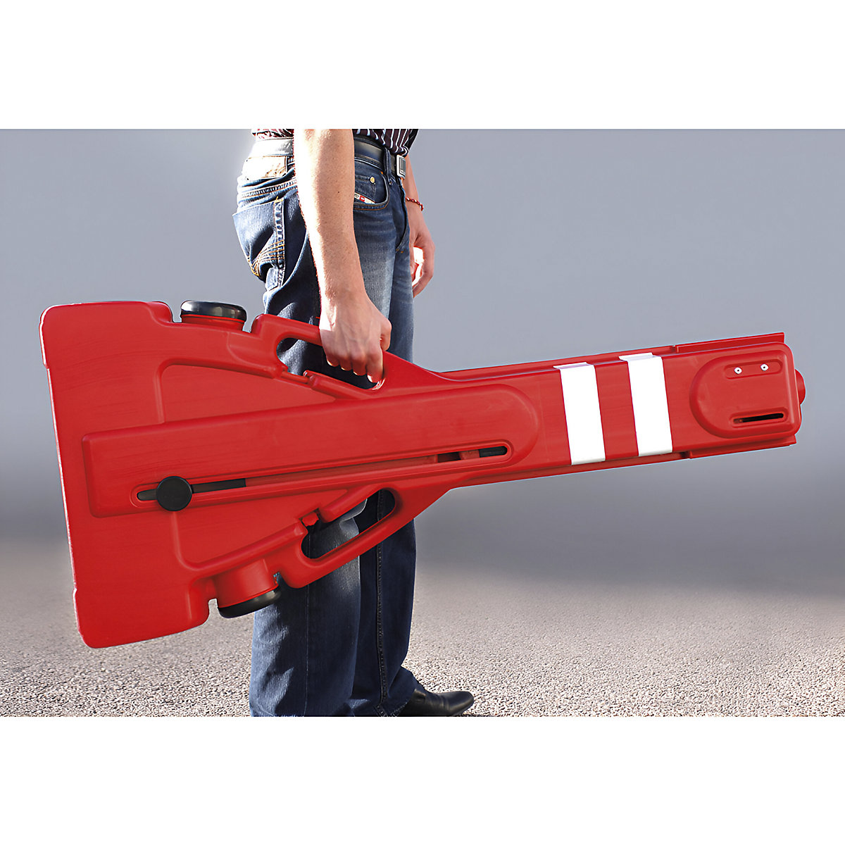 Reja de pantógrafo, PVC, extensible – PROCITY (Imagen del producto 2)-1