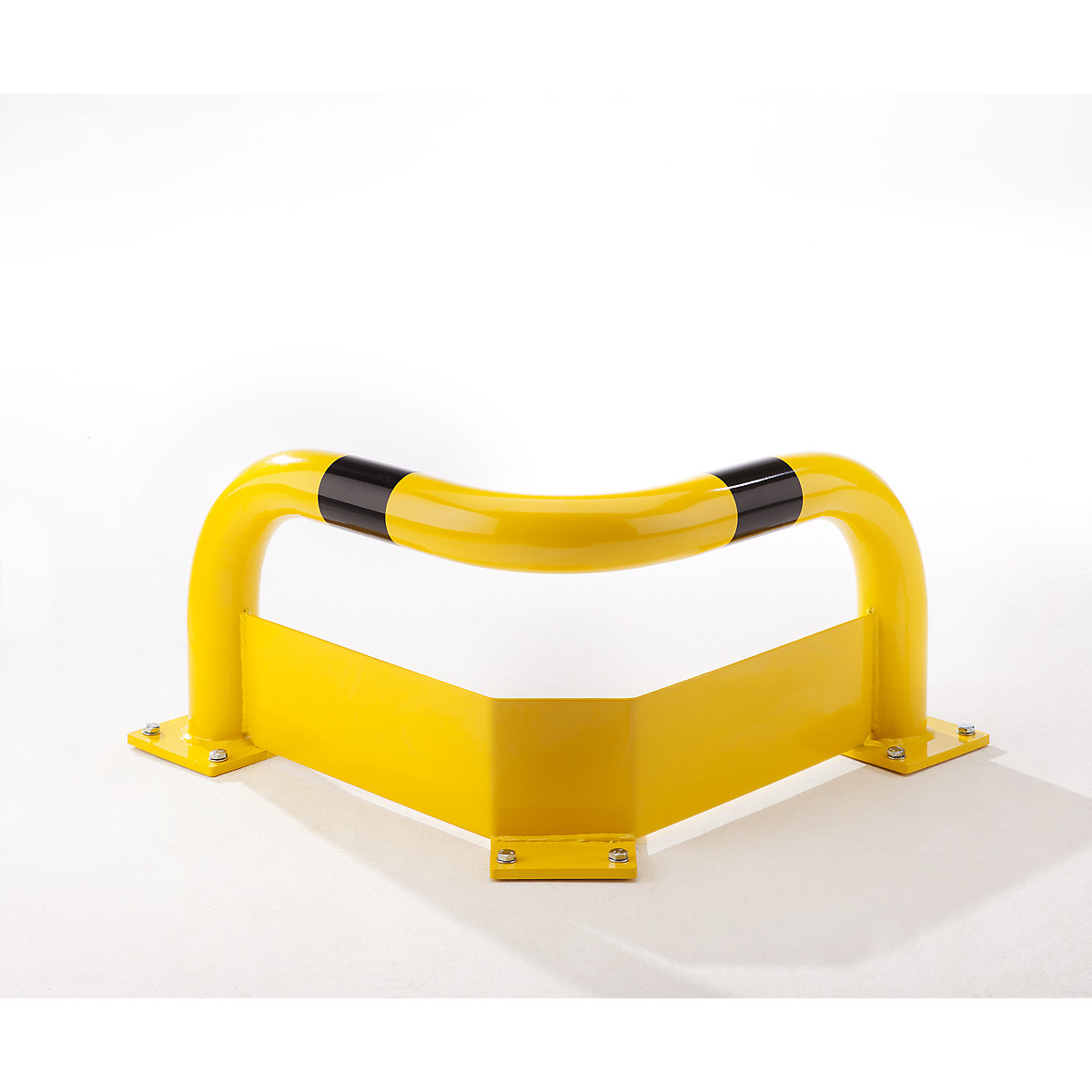Arco parachoques esquinero BLACK BULL, Ø 76 mm, con protección frente al acceso inferior, altura 350 mm-0