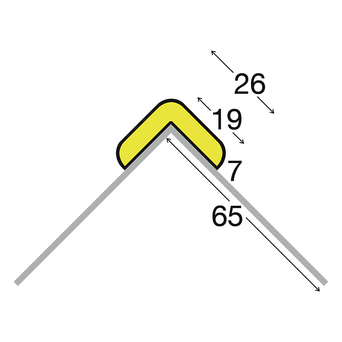 Protección de esquinas Knuffi® con carril de montaje – SHG (Imagen del producto 2)-1