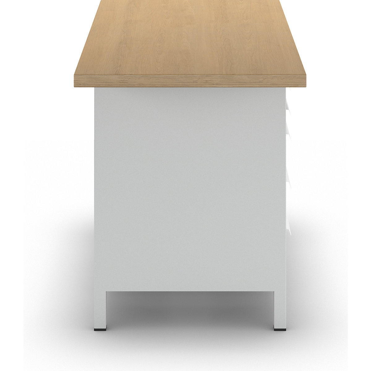 Delovna miza širine 1500 mm, izvedba z ogrodjem – LISTA (Slika izdelka 7)-6