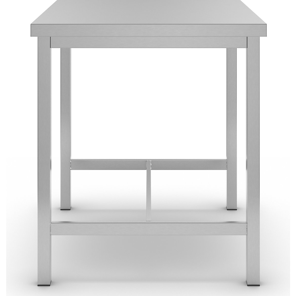 Delovna miza iz krom-nikljevega jekla – eurokraft basic (Slika izdelka 2)-1
