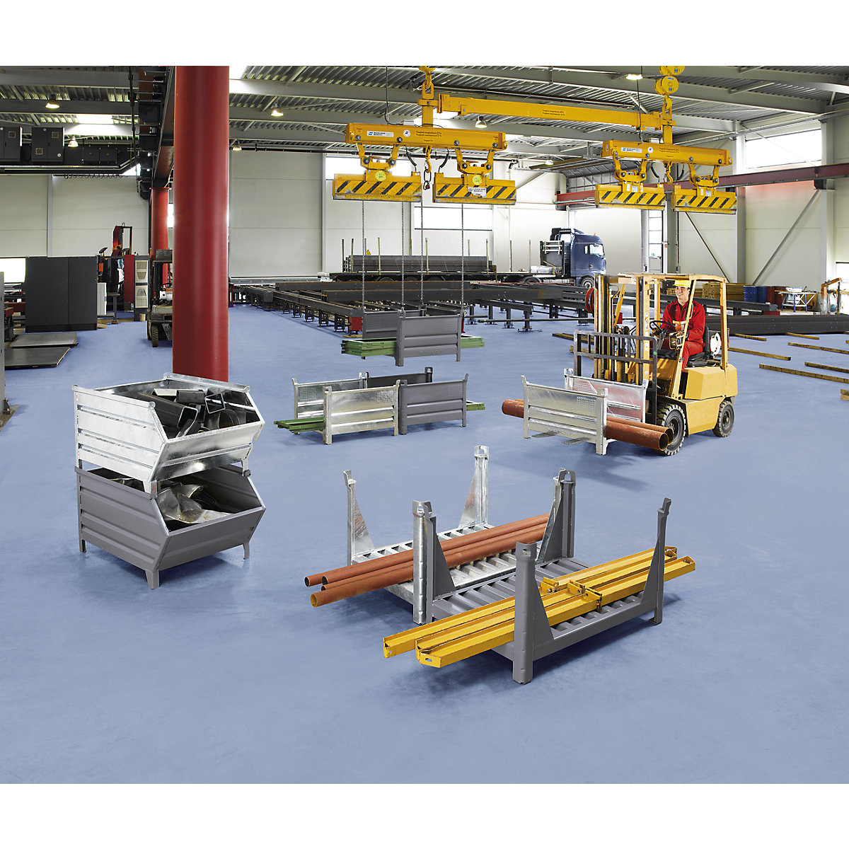 Cadru pentru produse lungi cu 4 stâlpi de colț – Heson (Imagine produs 2)-1