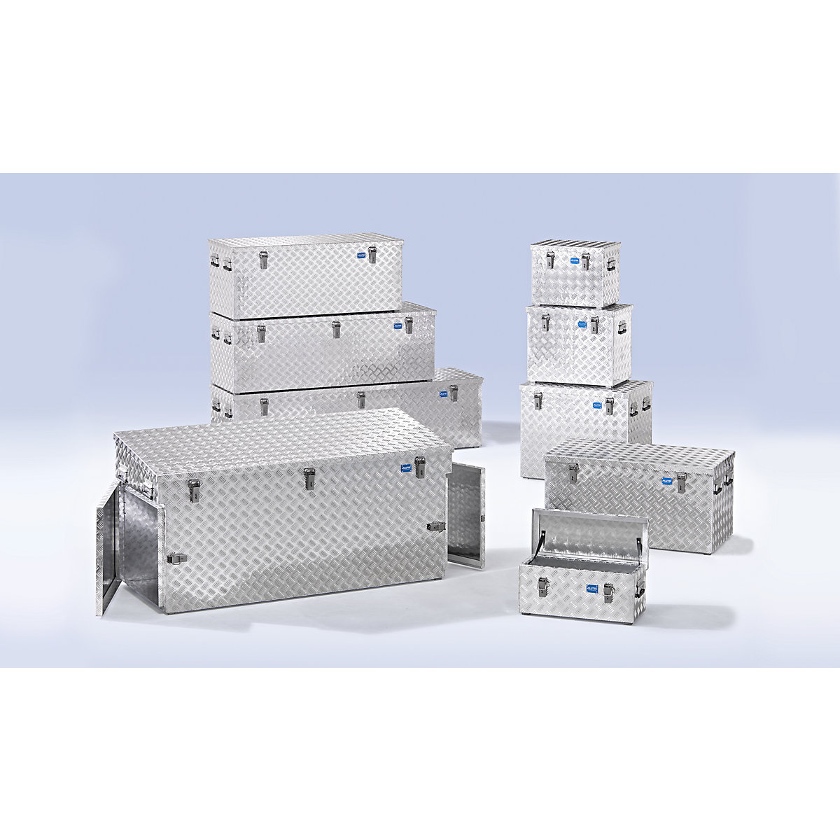 Ladă de transport din tablă de aluminiu striată (Imagine produs 4)-3