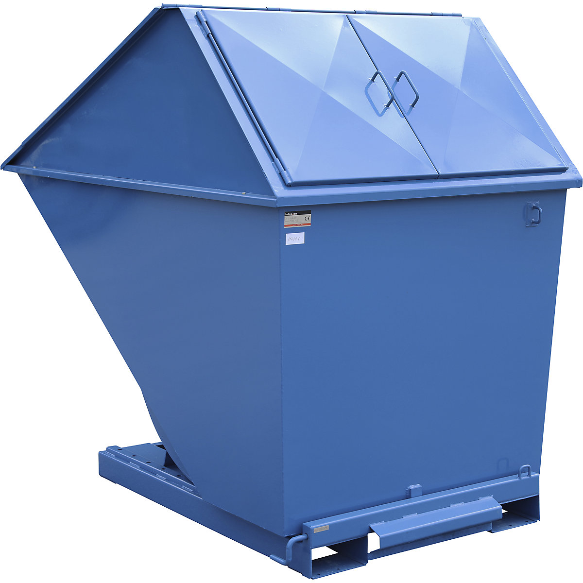 Container basculant incl. mecanism de rulare – eurokraft basic (Imagine produs 2)-1