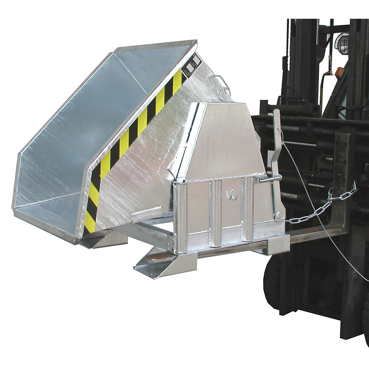 Recipient basculant, înălțime standard, fără mecanism de rulare – eurokraft pro (Imagine produs 6)-5