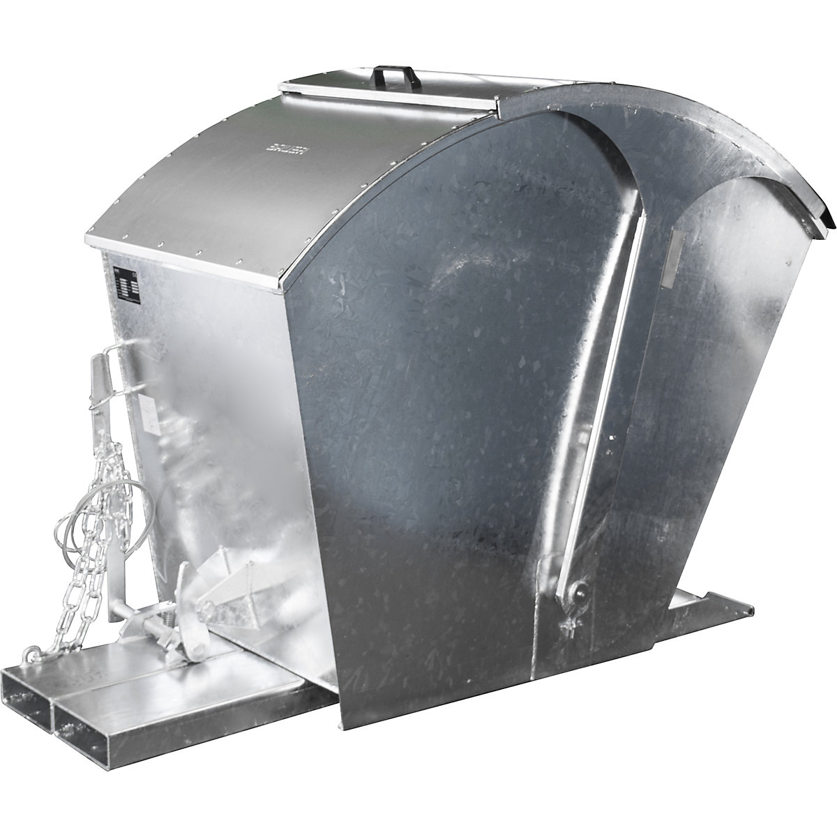 Recipient basculant cu capac rotund – eurokraft pro