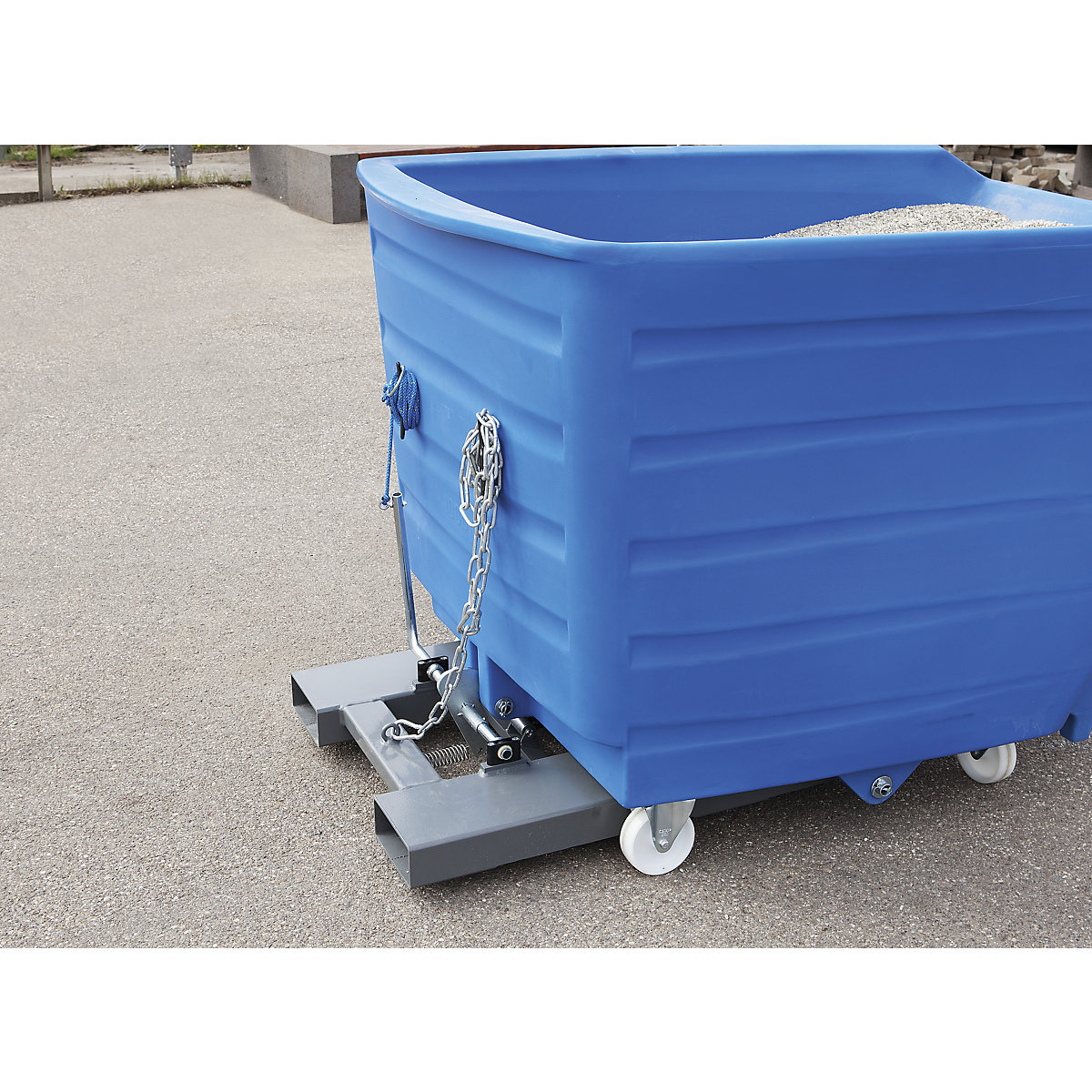 Recipient basculant din PE pentru sarcini grele (Imagine produs 2)-1