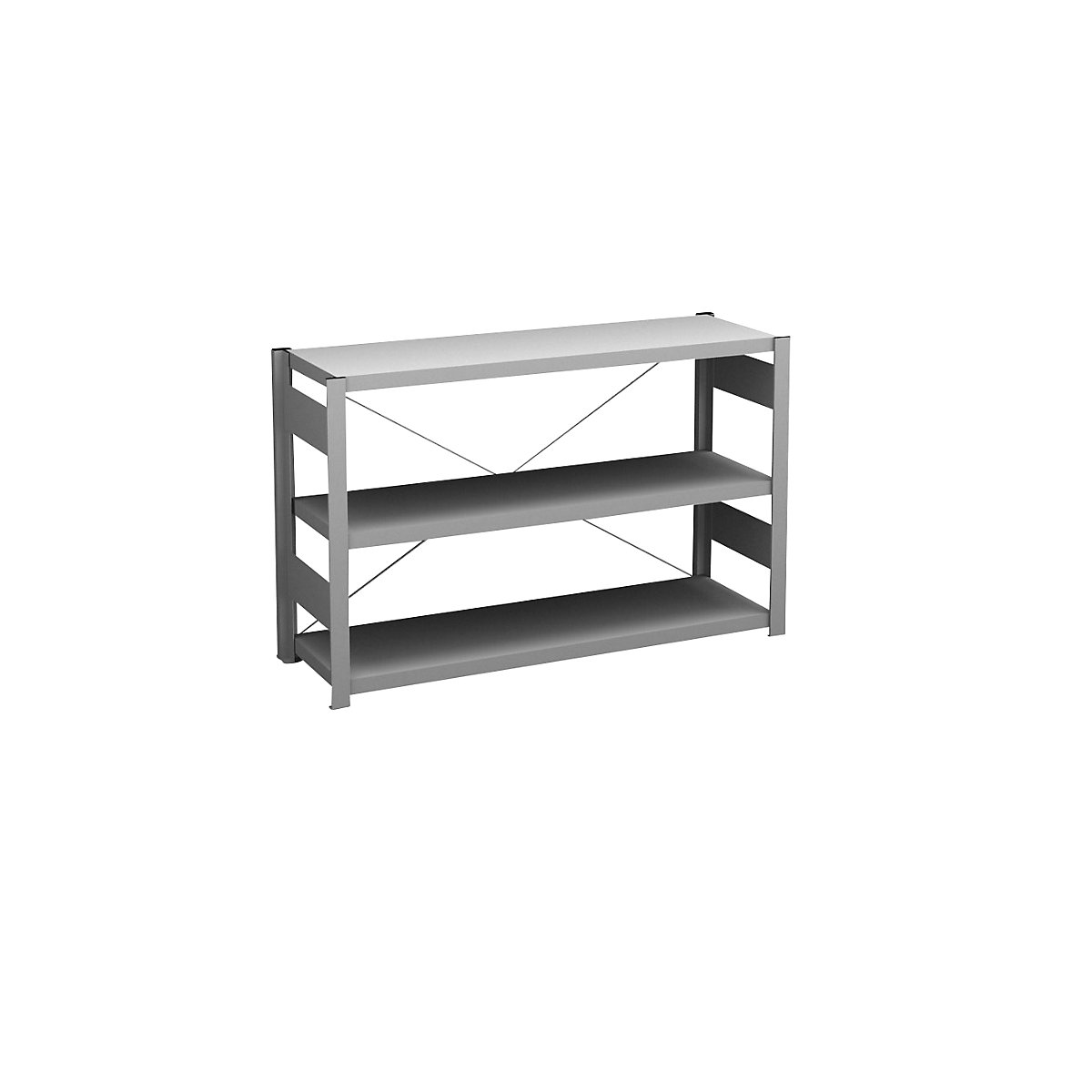 Raft cu inserare, construcție ușoară – eurokraft pro, unilateral, î. x lăț. x ad. 825 x 1300 x 400 mm, zincat, raft de bază-301