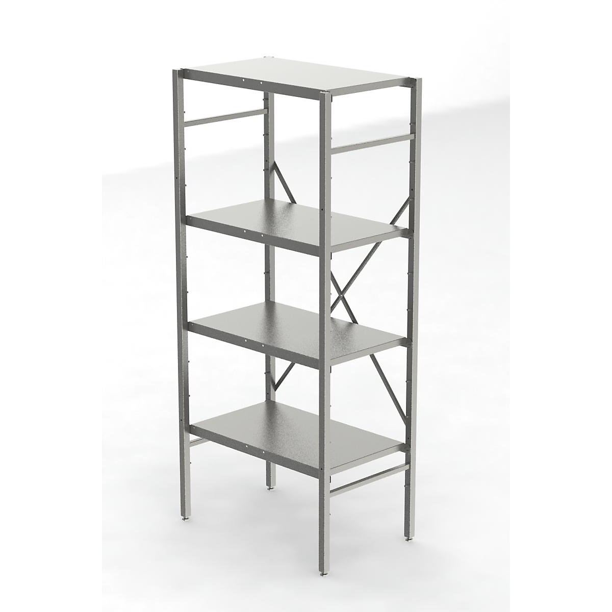 Raft cu inserare din inox, 4 polițe netede (Imagine produs 3)-2