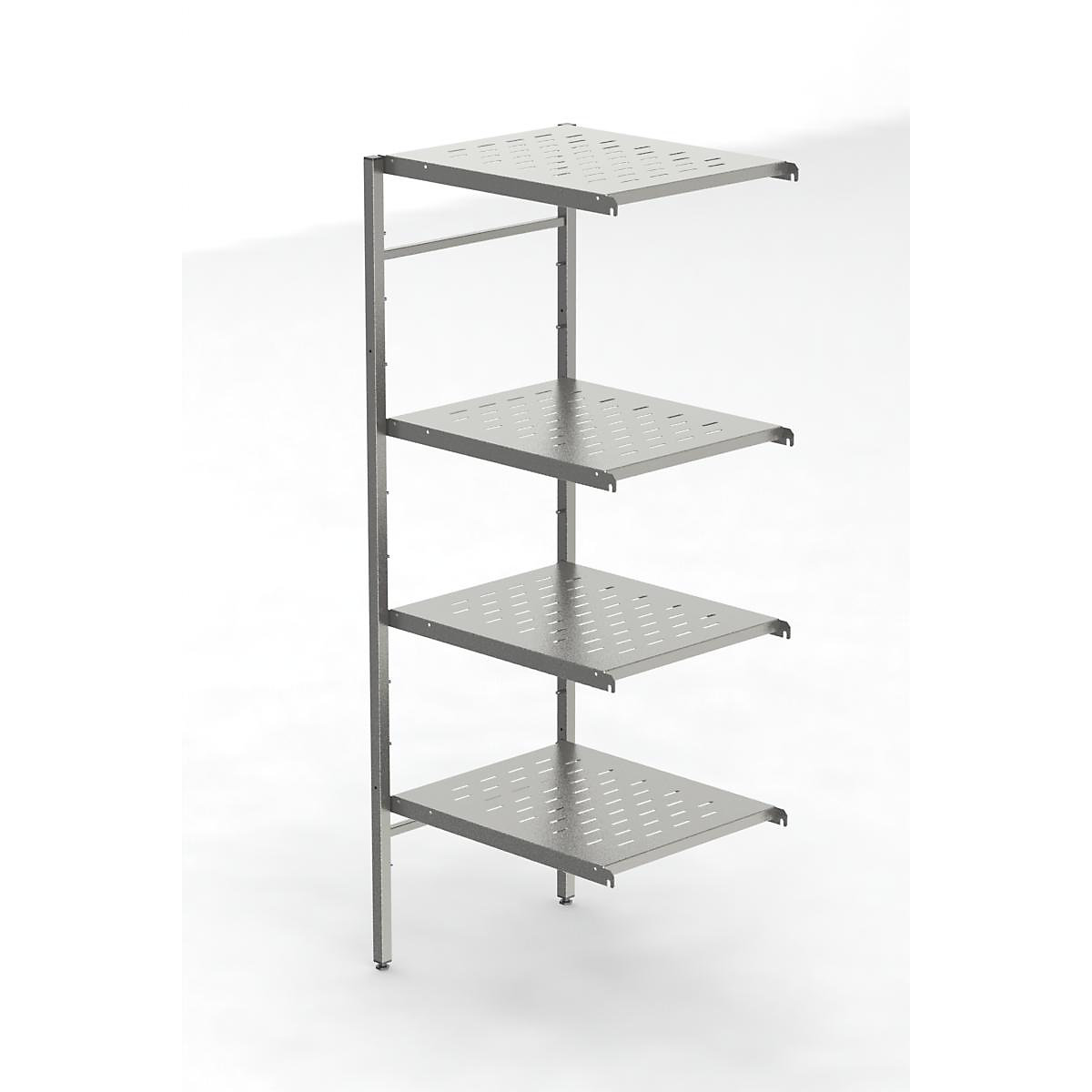 Raft cu inserare din inox, 4 polițe perforate (Imagine produs 3)-2