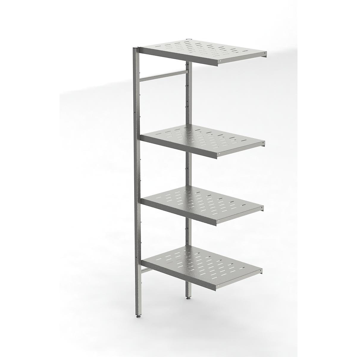 Raft cu inserare din inox, 4 polițe perforate (Imagine produs 3)-2