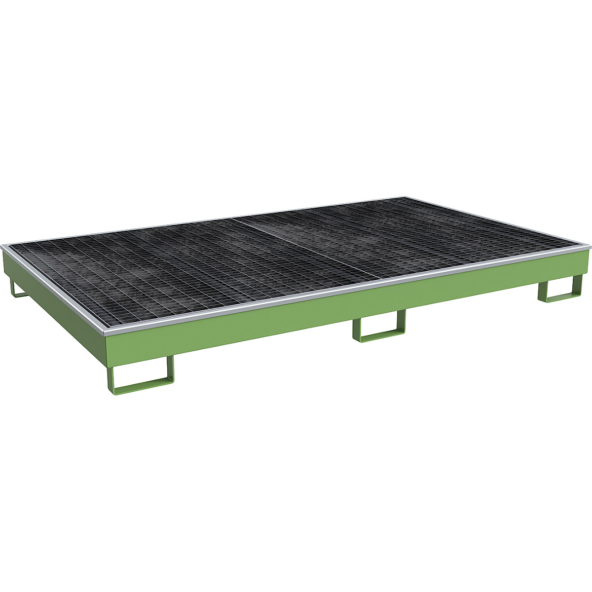 Vană de podea pentru rafturi cu inserție PE – eurokraft pro (Imagine produs 2)-1