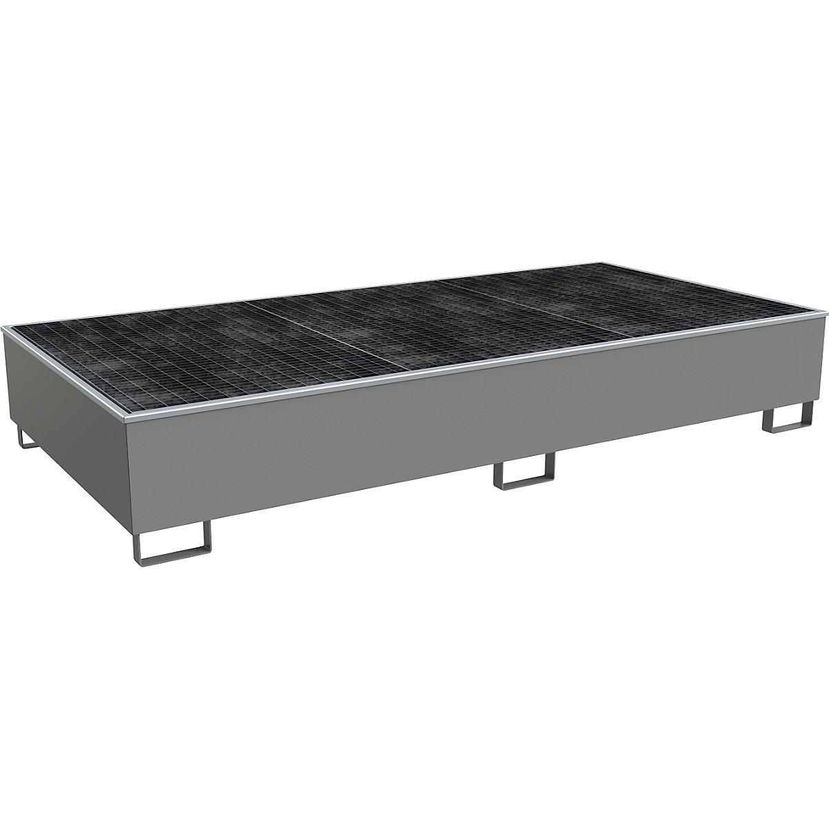 Vană de podea pentru rafturi cu inserție PE – eurokraft pro (Imagine produs 2)-1