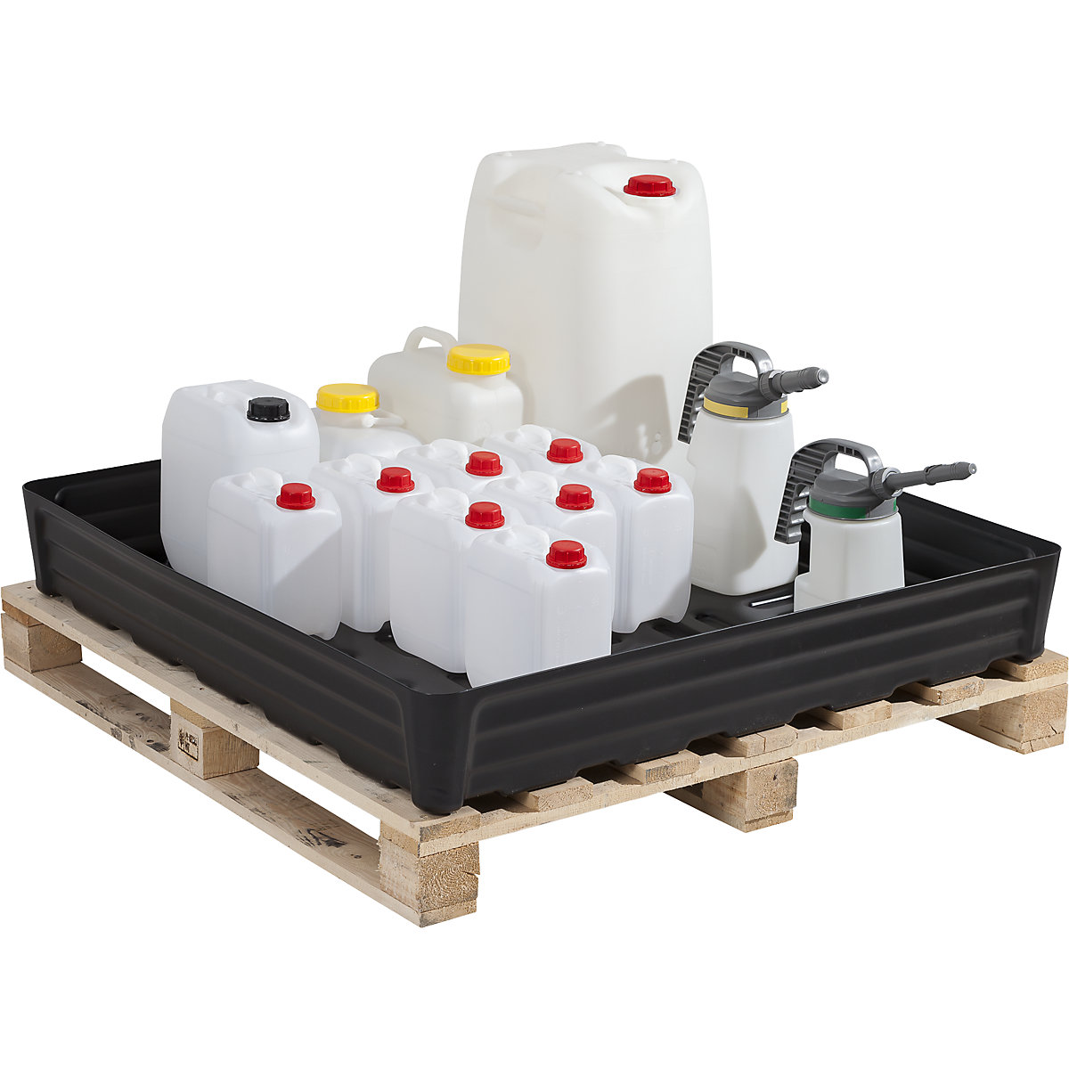 Vană din PE universală pentru recipiente mici – eurokraft pro (Imagine produs 3)-2