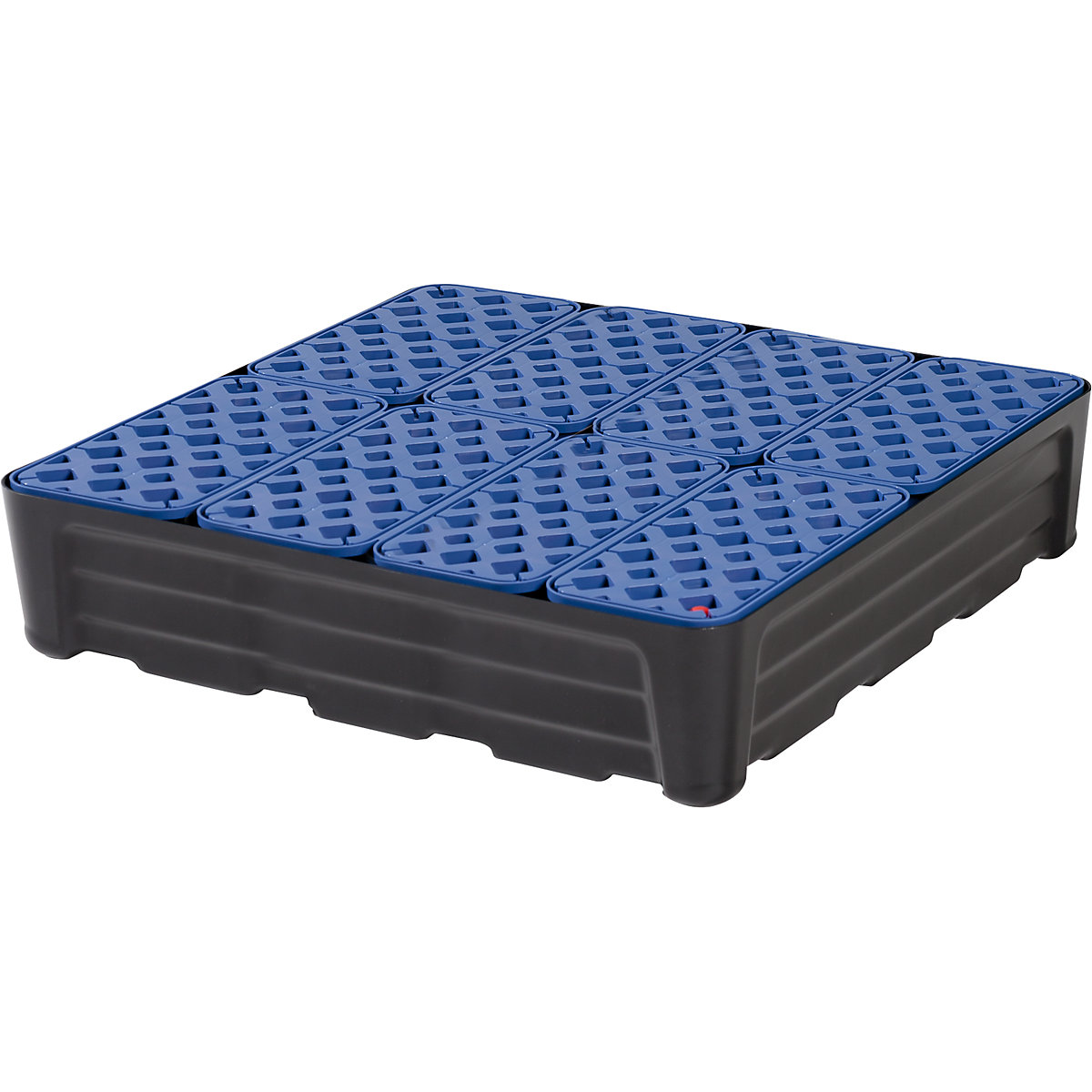 Vană din PE universală pentru recipiente mici – eurokraft pro, cu grătar din PE, capacitate de captare 80 l-0