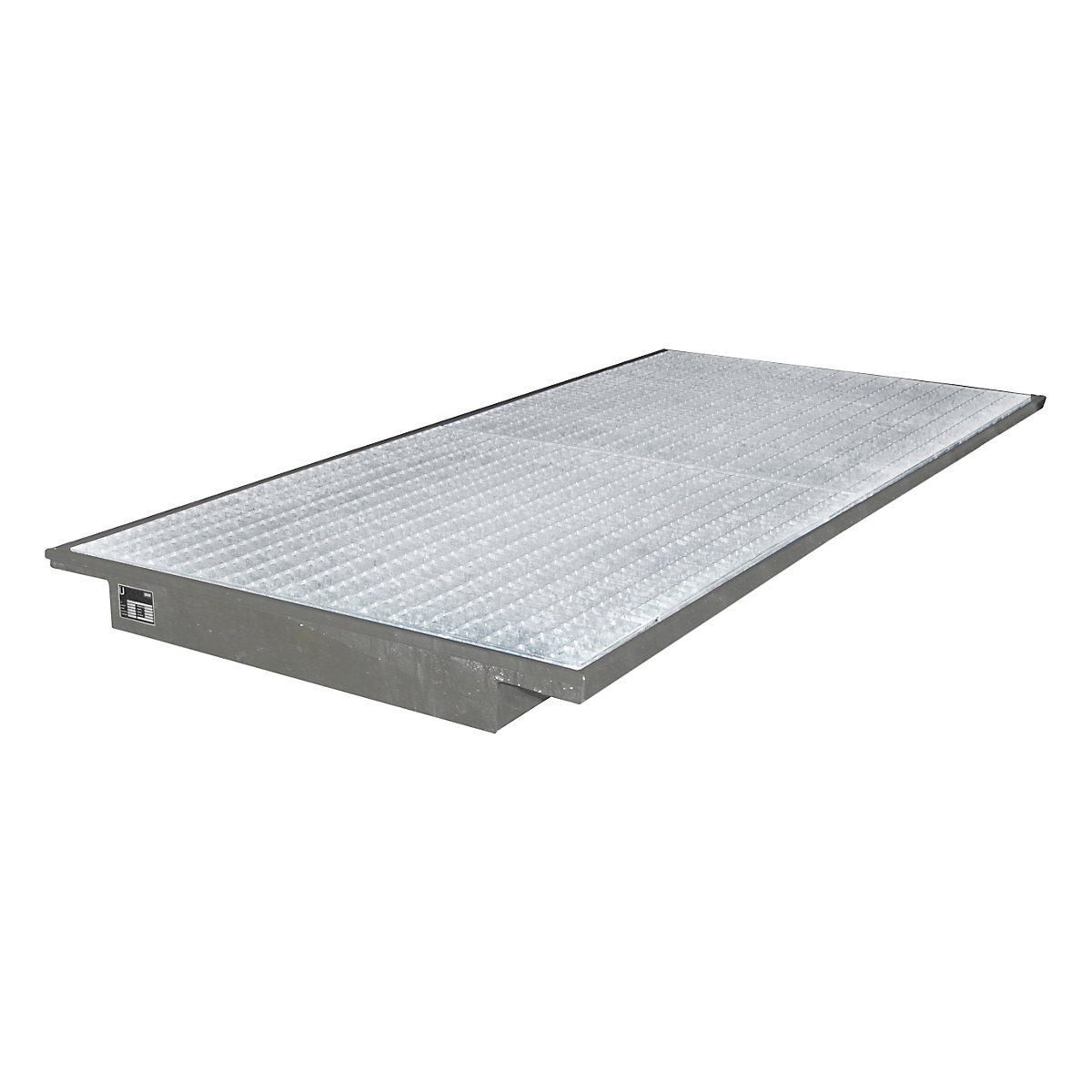 Vană inserabilă pentru raft – eurokraft pro, cu grătar zincat, lung. x lăț. 2650 x 1250 / 915 mm, zincată la cald-0