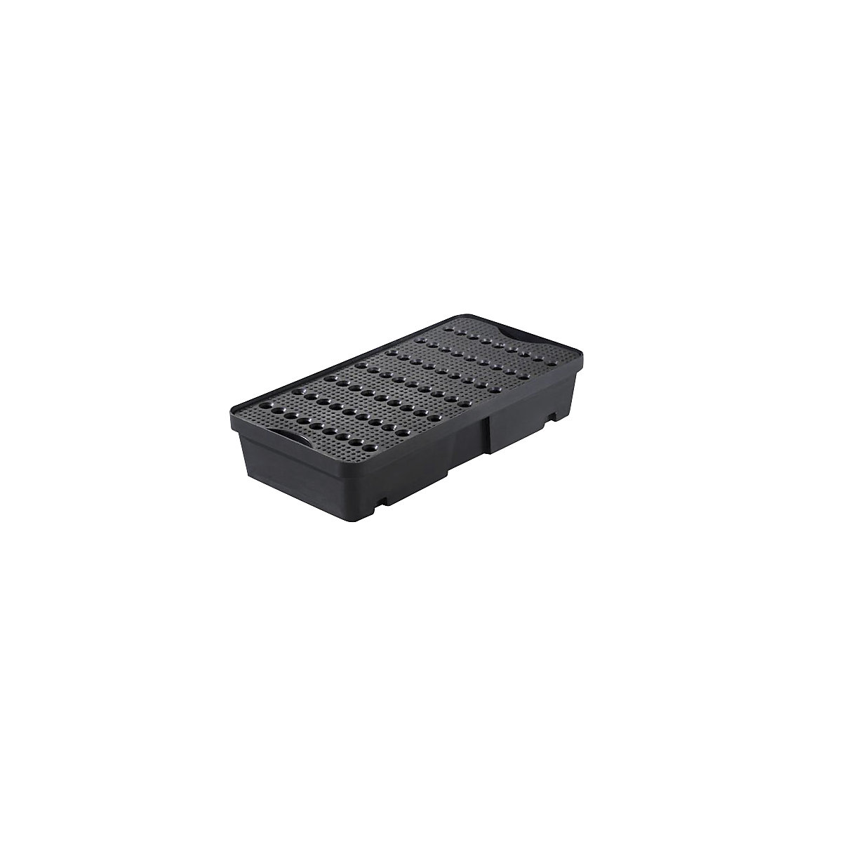 Vană pentru palet pentru recipiente mici, din polietilenă (LDPE), volum 30 l, cu grătar din PE-0