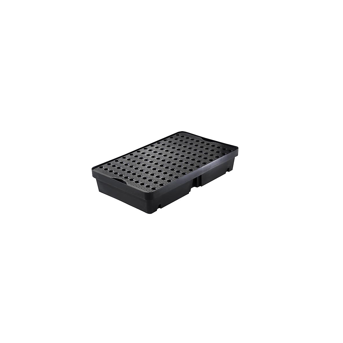Vană pentru palet pentru recipiente mici, din polietilenă (LDPE), volum 60 l, cu grătar din PE-0
