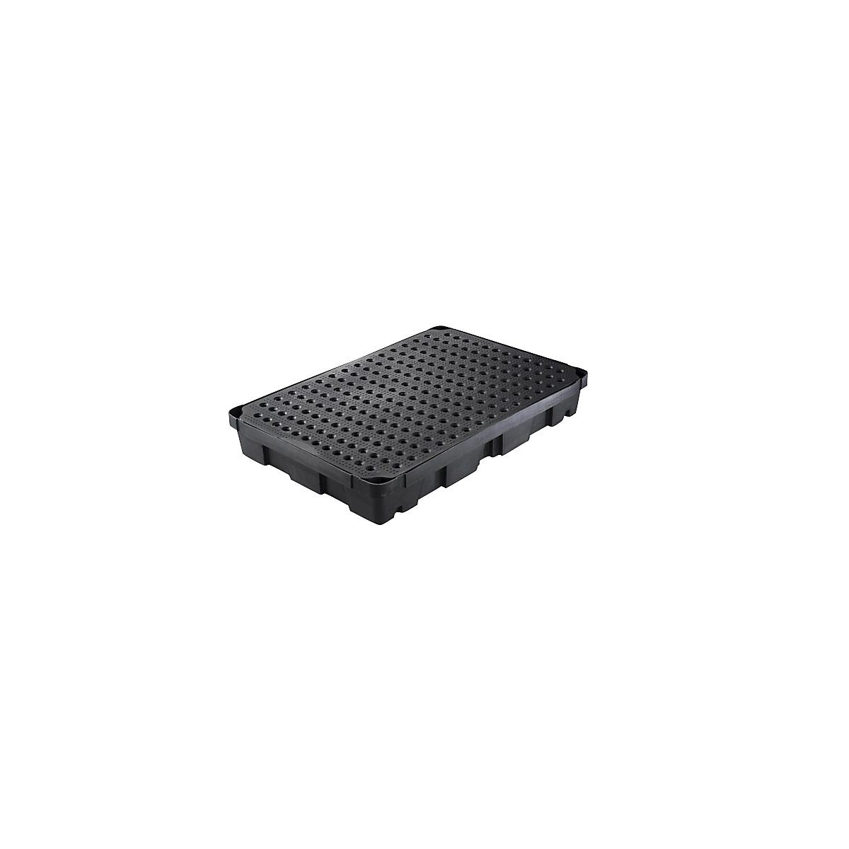 Vană pentru palet pentru recipiente mici, din polietilenă (LDPE), volum 100 l, cu grătar din PE-0