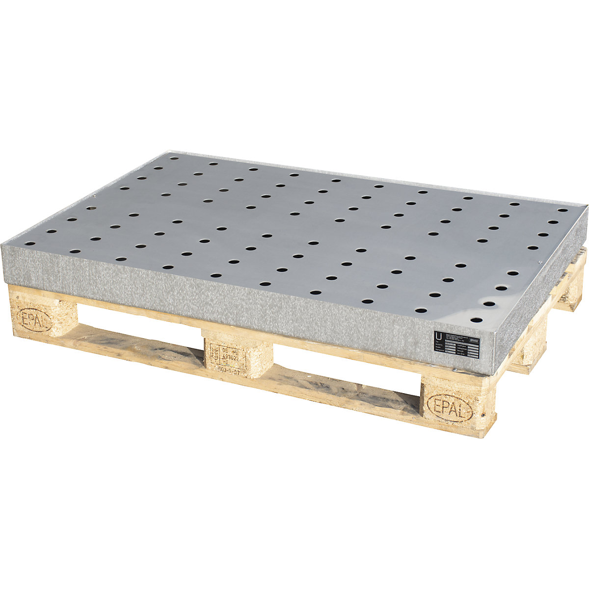Vană pentru recipiente mici, pentru paleți – eurokraft pro (Imagine produs 3)-2