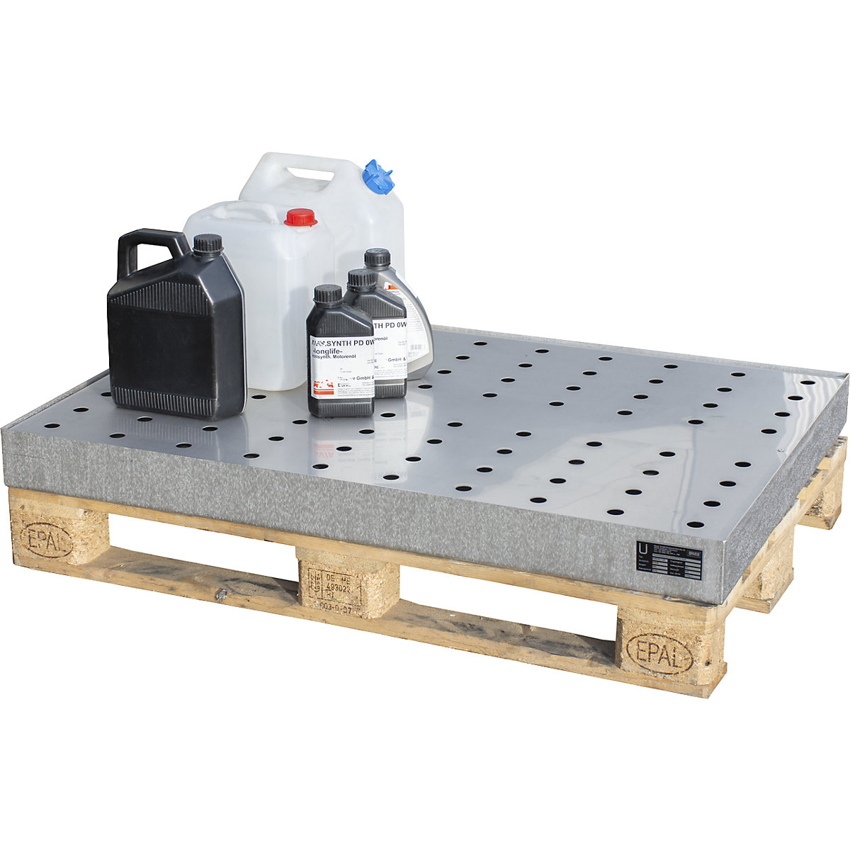Vană pentru recipiente mici, pentru paleți – eurokraft pro (Imagine produs 4)-3