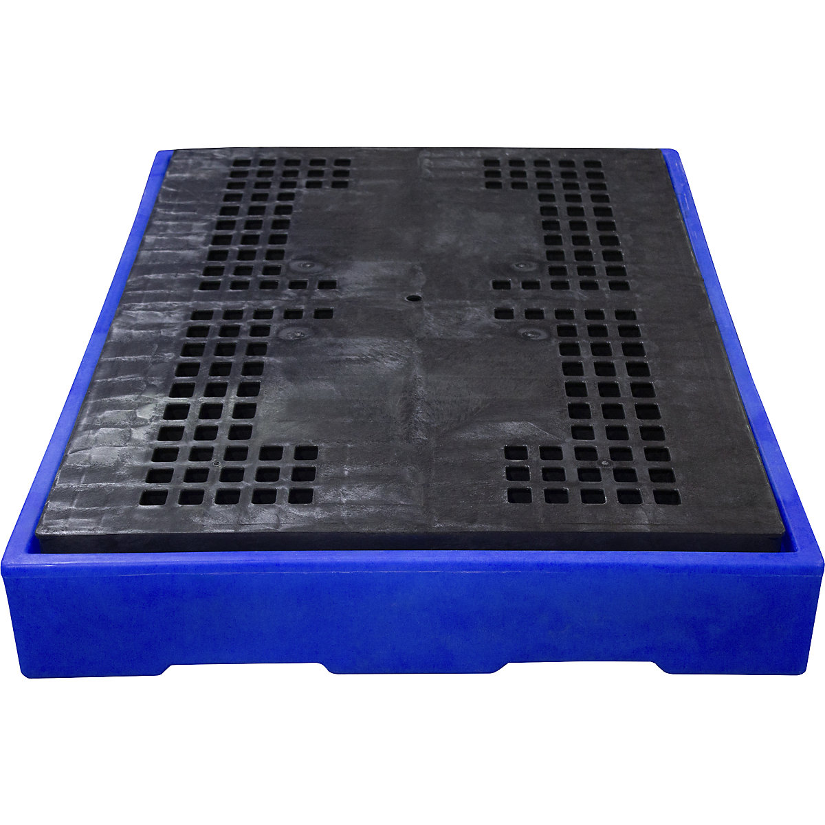 Vană plată din PE, lung. x lăț. x î. 1260 x 860 x 150 mm, capacitate de captare 150 l, cu grătar din PE-0