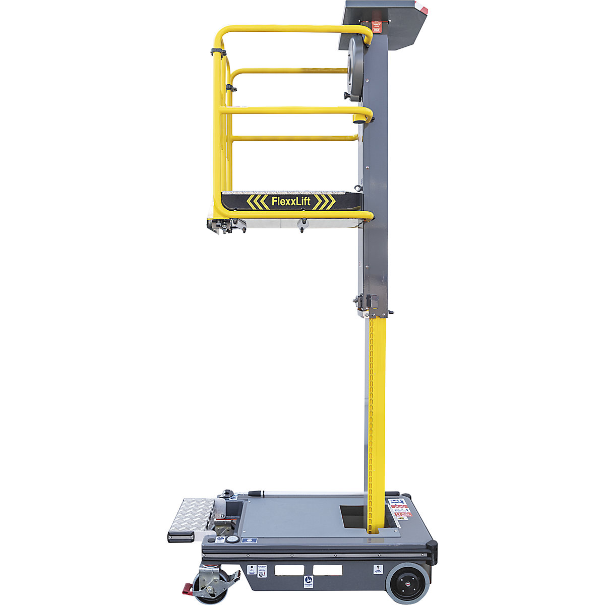 Piattaforma di sollevamento FlexxLift – MUNK, sollevamento manuale, altezza di lavoro 4,2 m-0