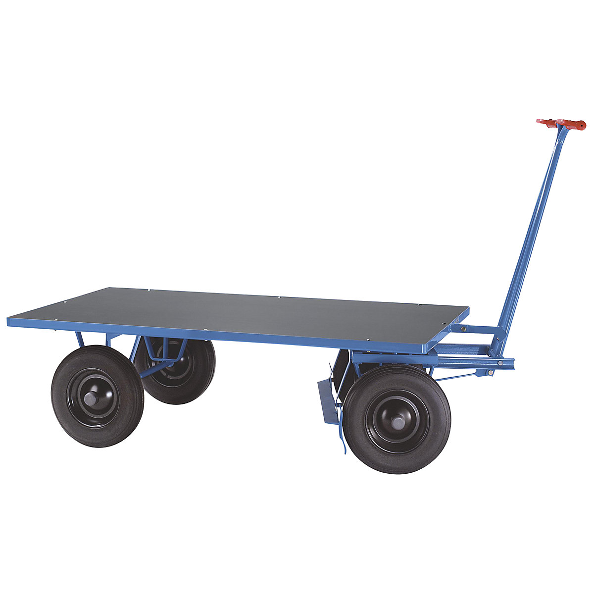 Carrello a pianale con timone – eurokraft pro