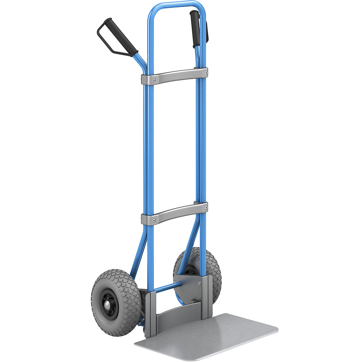 Carrello per sacchi, blu – eurokraft pro