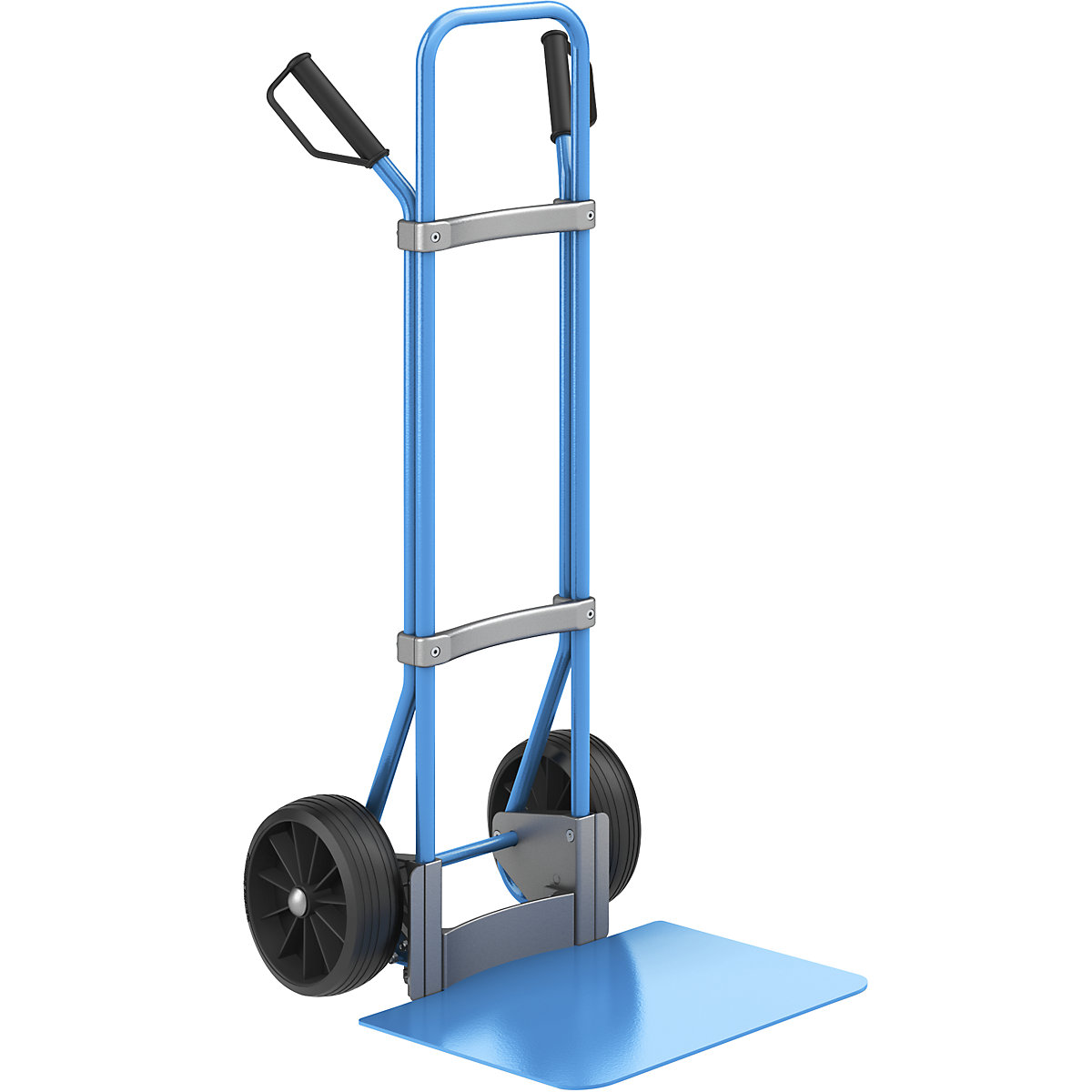 Carrello per sacchi, blu – eurokraft pro