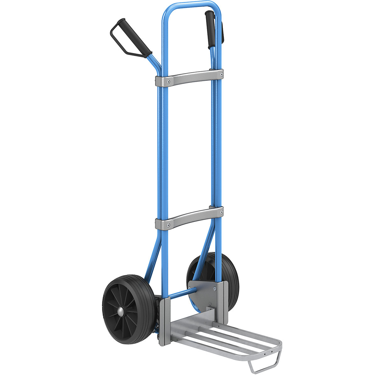 Carrello per sacchi, blu – eurokraft pro
