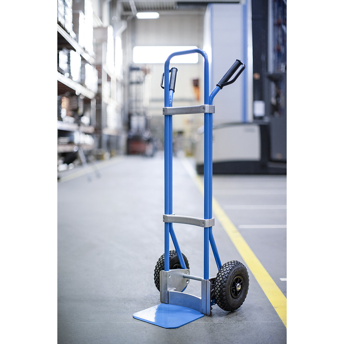 Carrello per sacchi, blu – eurokraft pro (Foto prodotto 3)-2