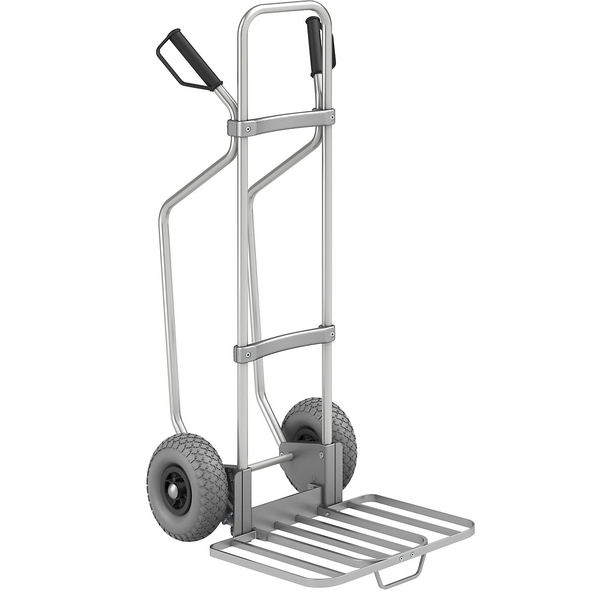 Carrello per sacchi in alluminio con pattini – eurokraft pro