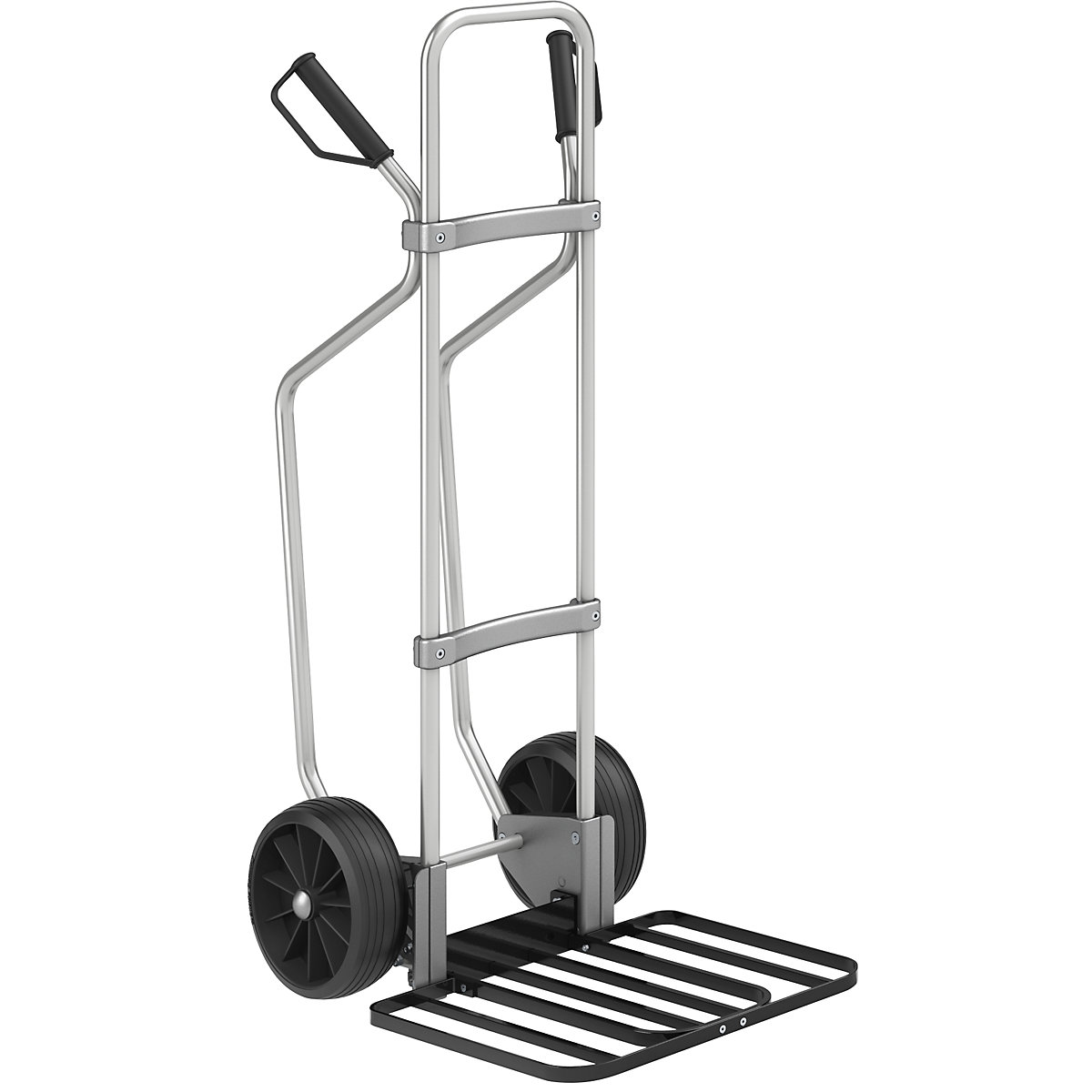 Carrello per sacchi in alluminio con pattini – eurokraft pro