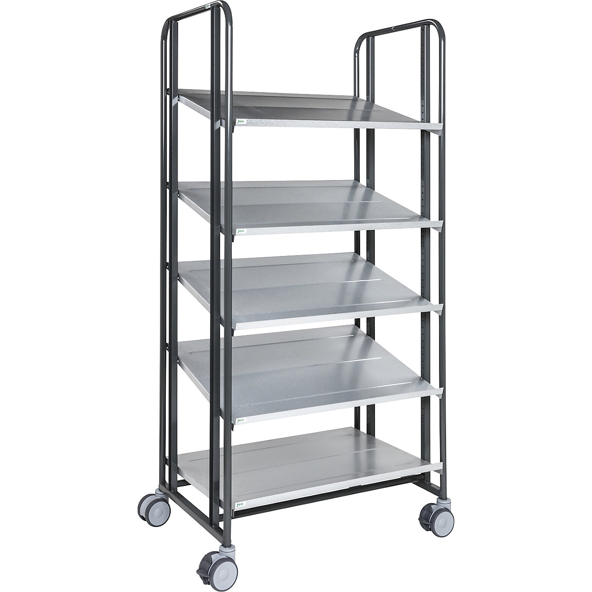 Carrello portamateriale per e-commerce – Kongamek, 5 ripiani, lungh. x largh. x alt. 877 x 638 x 1850 mm-0