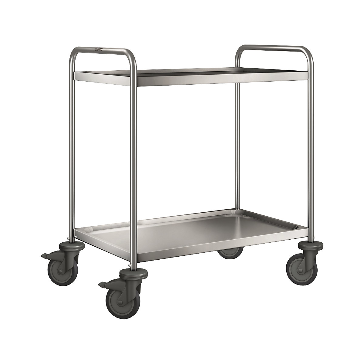 Carrito de servicio de acero inoxidable BLANCO – B.PRO