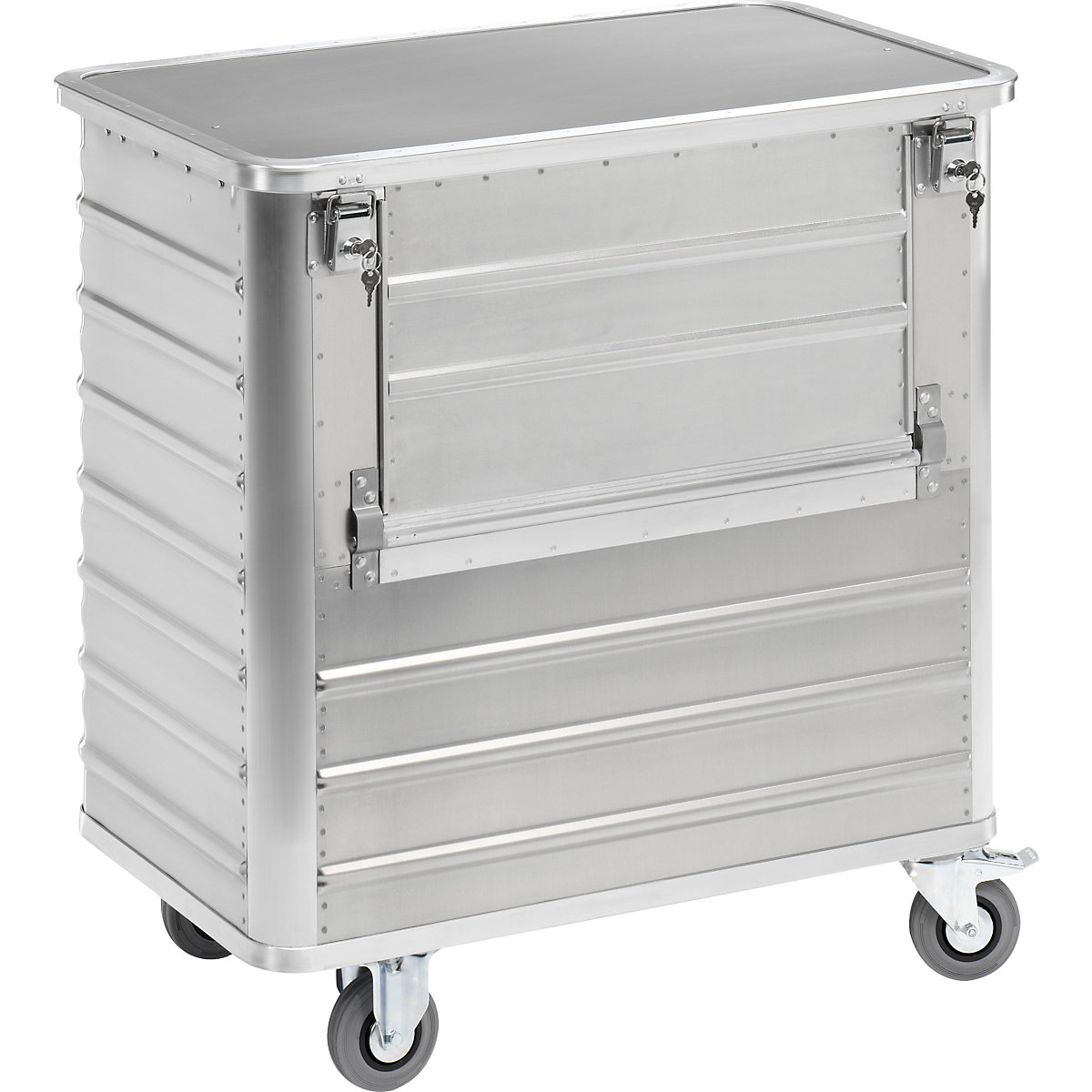 Carro-caja de aluminio, pared lateral abatible – Gmöhling (Imagen del producto 7)-6