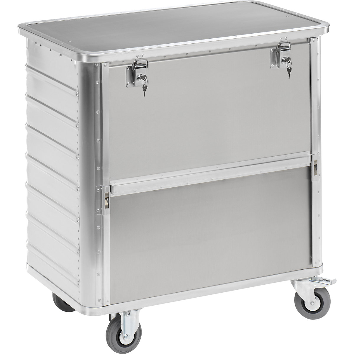 Carro-caja de aluminio, pared lateral descendible – Gmöhling (Imagen del producto 7)-6
