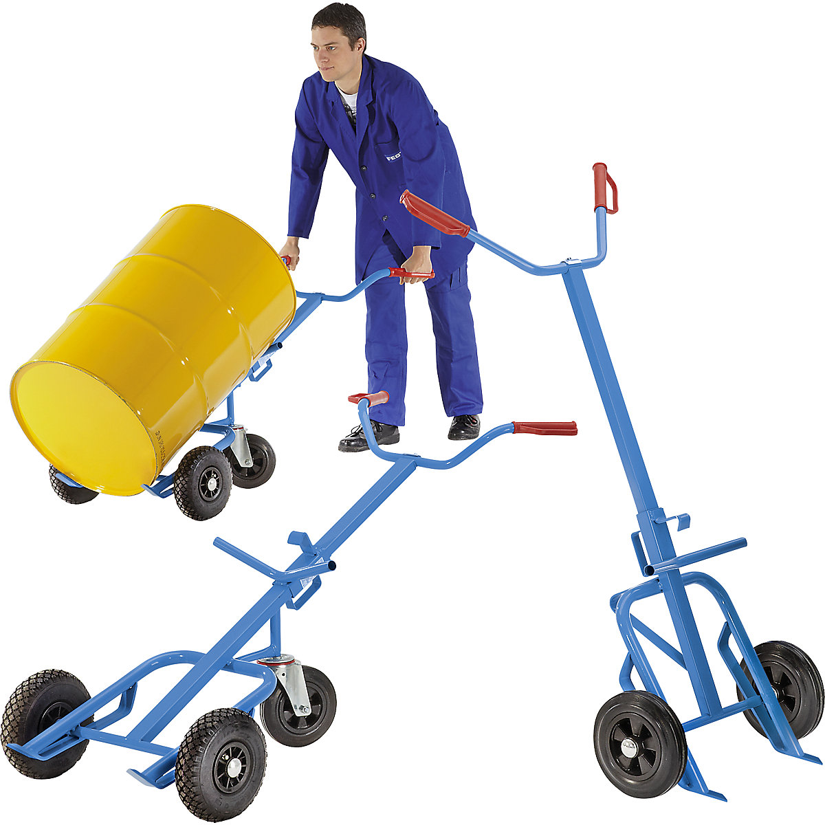 Carro para bidones de acero – eurokraft pro (Imagen del producto 2)-1