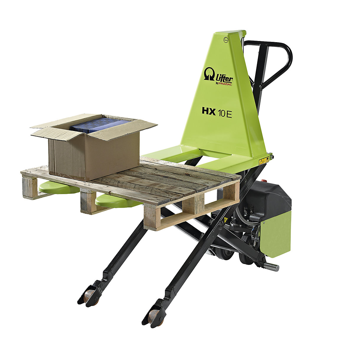 Transpaleta de pantógrafo, electrohidráulico – Pramac (Imagen del producto 2)-1