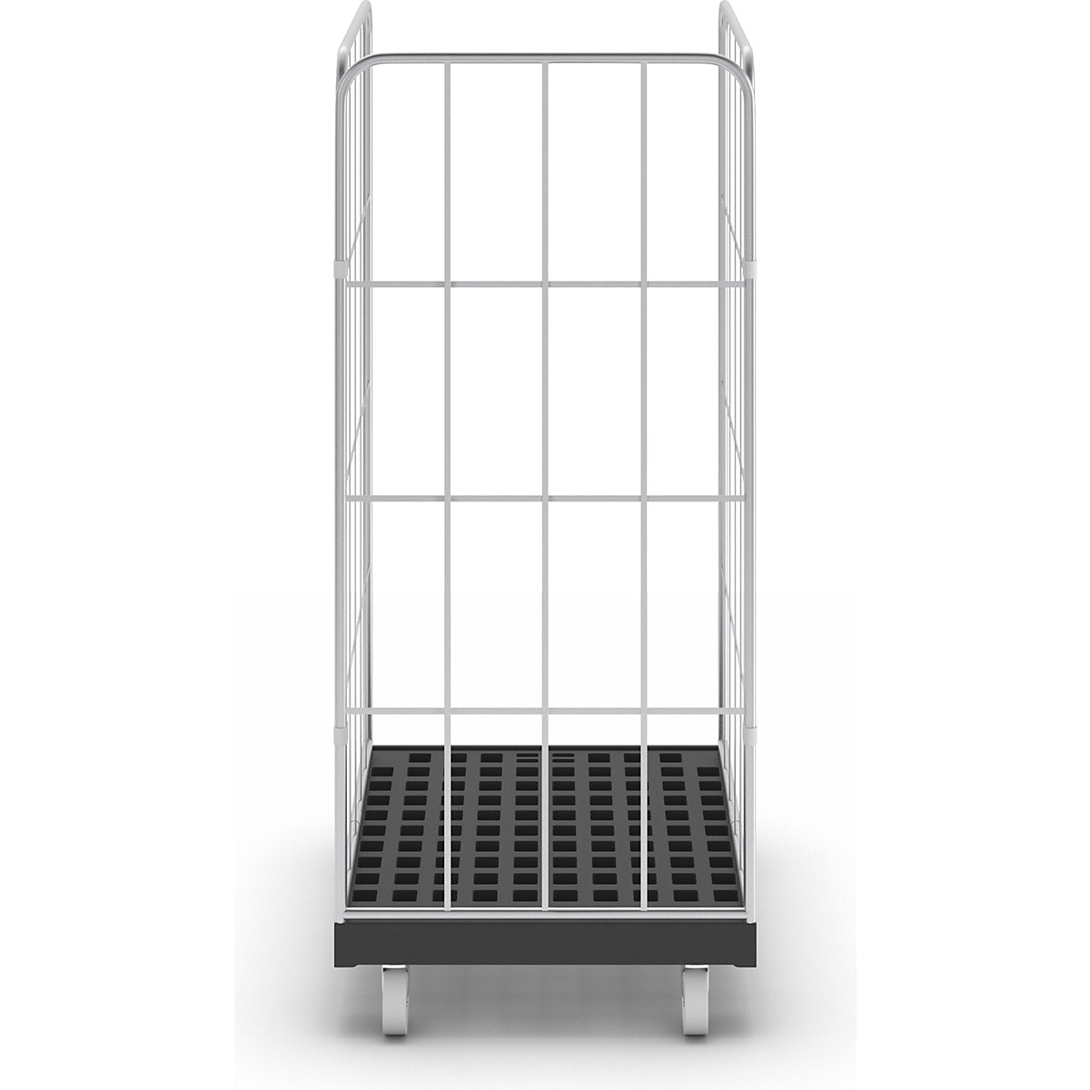 Container mobil cu grilaje laterale – eurokraft basic (Imagine produs 3)-2