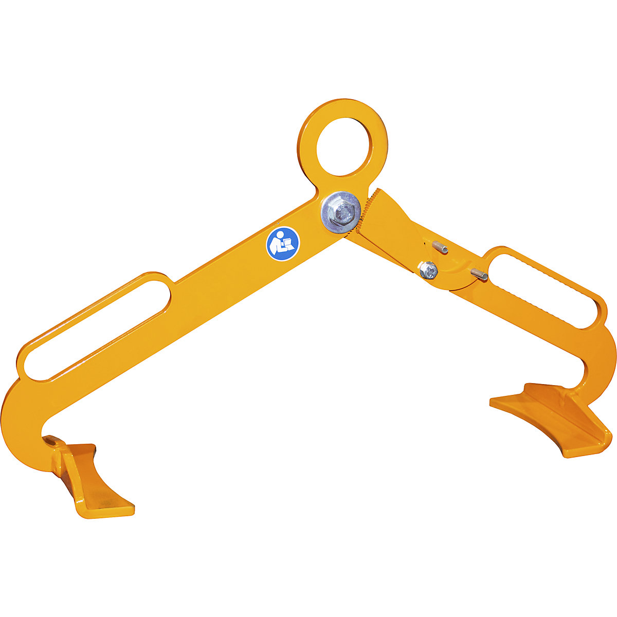 Clește pentru butoi – eurokraft pro, pentru butoi vertical de 60 l, galben-portocaliu-0