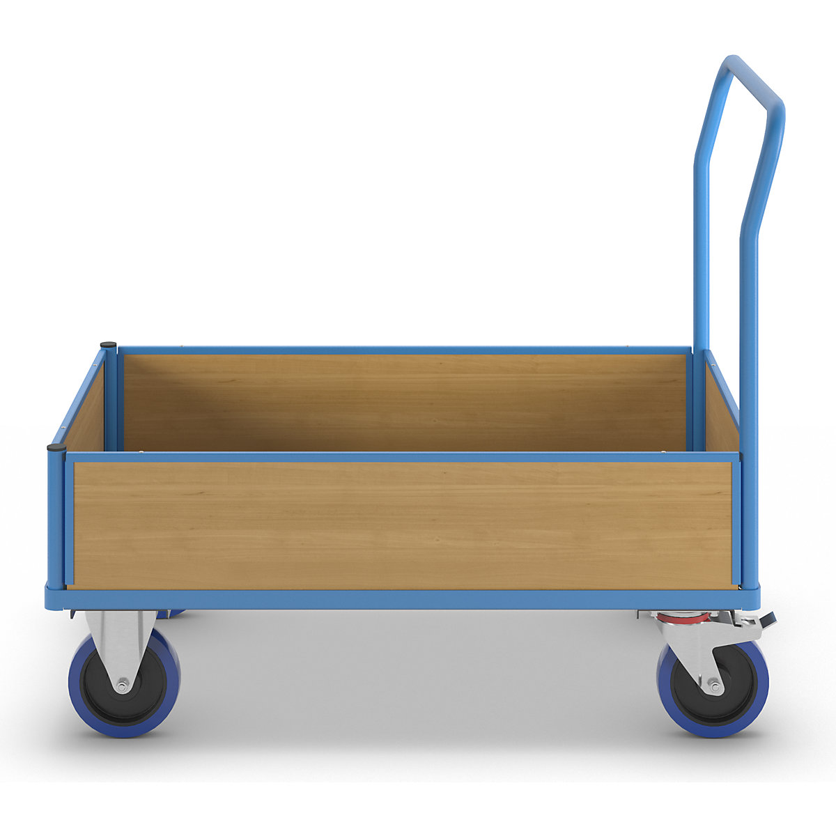 Plošinový vozík s dřevěnými stěnami – eurokraft pro (Obrázek výrobku 3)-2
