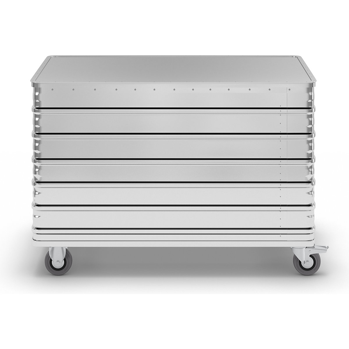 Hliníkový skříňový vozík, plnostěnný – Gmöhling (Obrázek výrobku 8)-7