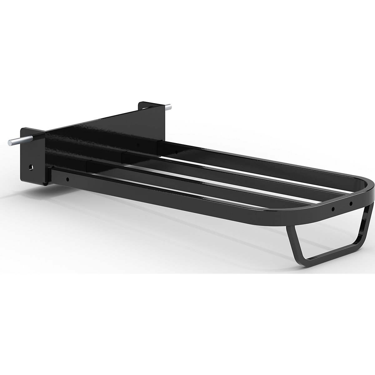 Ložná plocha pro balíky pro rudl – eurokraft pro, š x h 430 x 250 mm, s rukojetí, černá RAL 9005-0